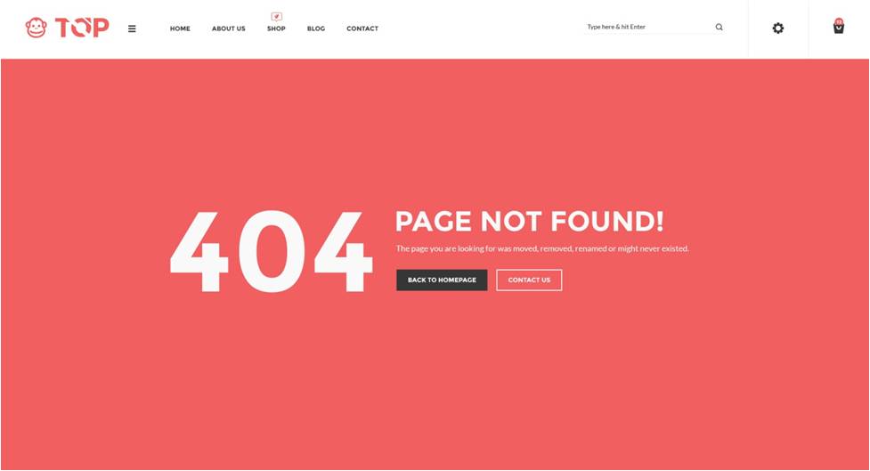 404 Page not found