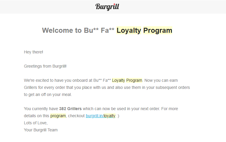 Loyalty Program