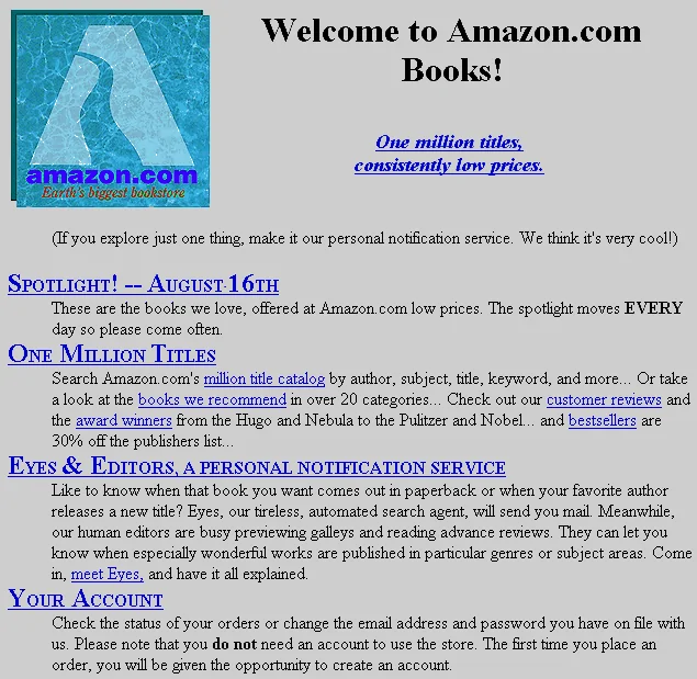 Amazon.com Evolution