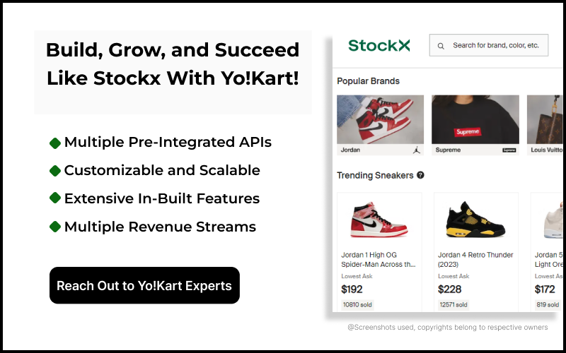 Online Resale Marketplace Like StockX Popup