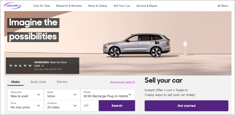 Cars.com Automobile Marketplace Platform