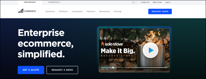 BigCommerce: Enterprise ecommerce solution