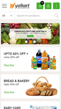 Grocery Marketplace Mobile Design