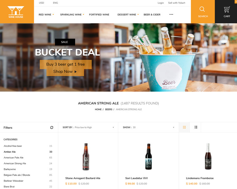 Liquor online marketplace design